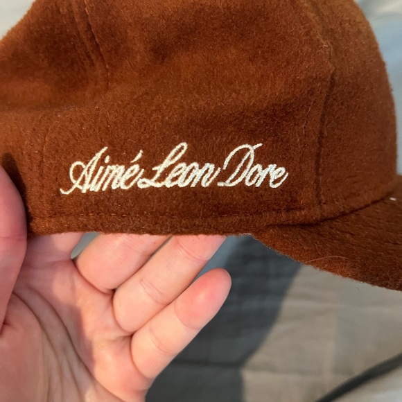 Aime Leon Dore Burnt Orange Cap with White NYY Logo - Picture 3 of 10